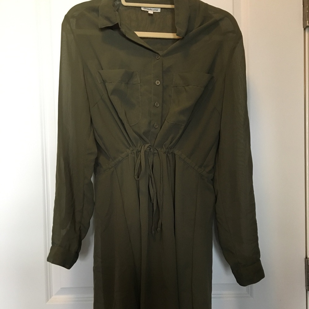 Charlotte Russe utility shirt dress
